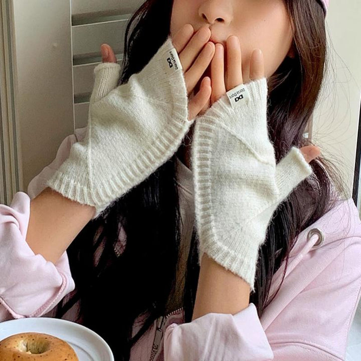 Gants Chauds De Couleur Unie