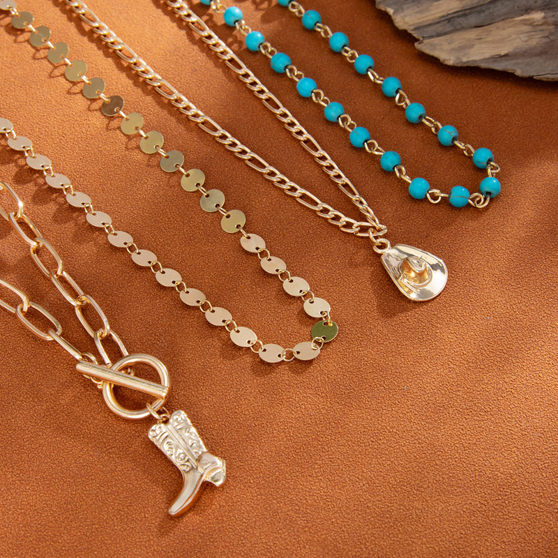 Collier Pendentif Bohème Vintage