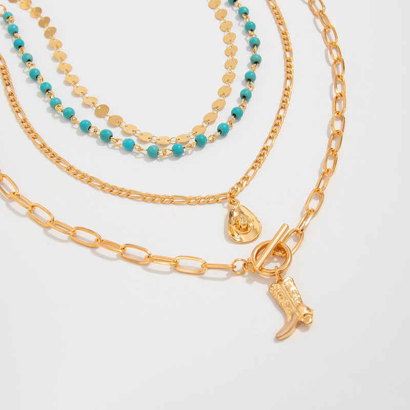Collier Pendentif Bohème Vintage