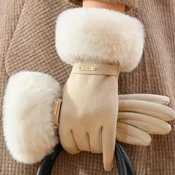 Gants Chauds De Couleur Unie