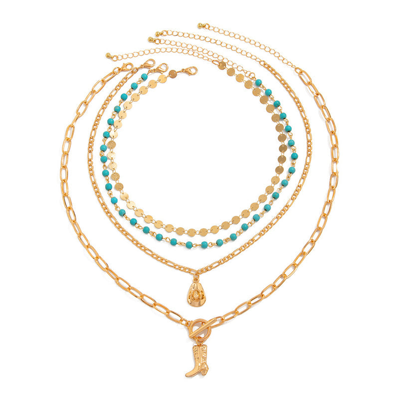 Collier Pendentif Bohème Vintage