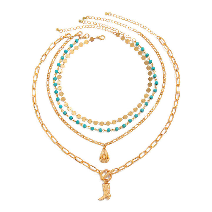 Collier Pendentif Bohème Vintage