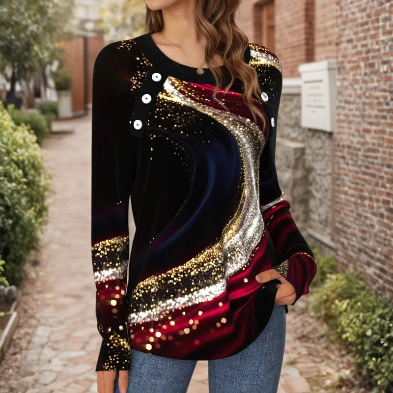 Blouse Décontractée À Dégradé
