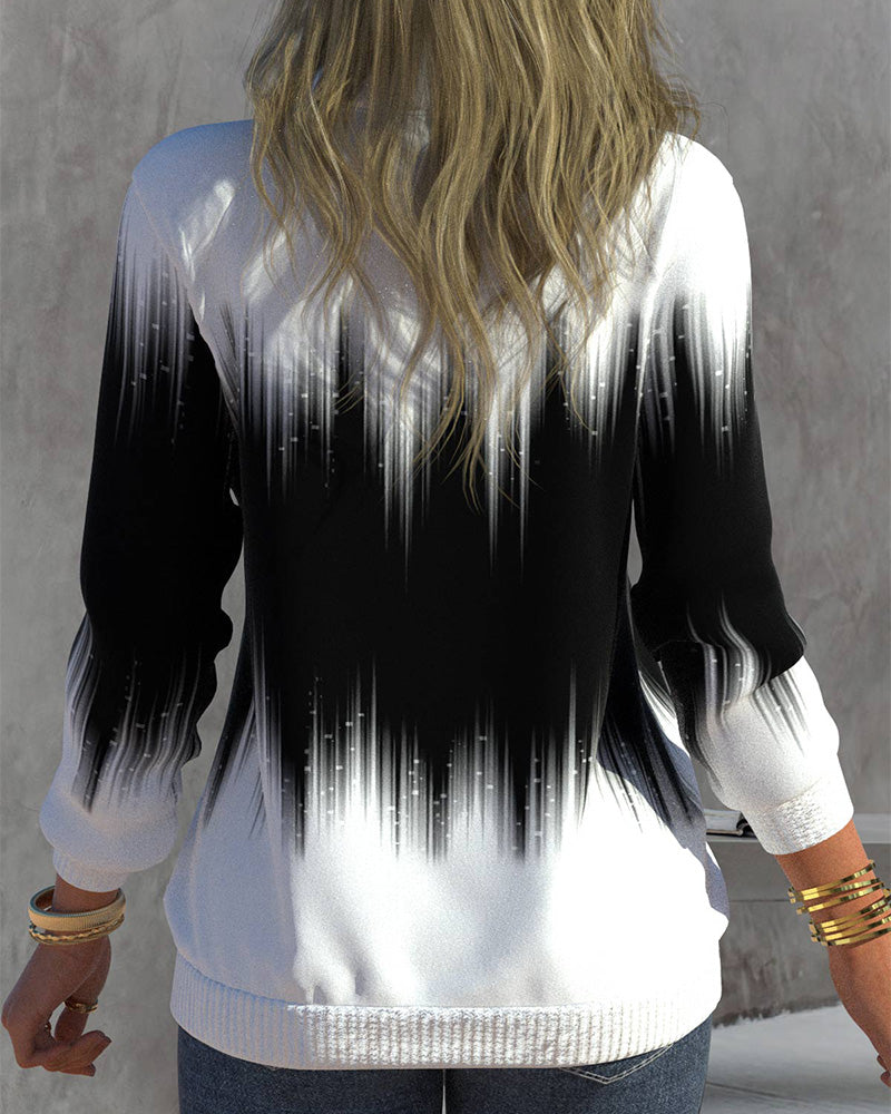 Mia™ | Turtleneck Sweater with Gradient Pattern