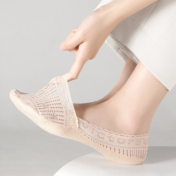 Chaussettes Respirantes En Dentelle