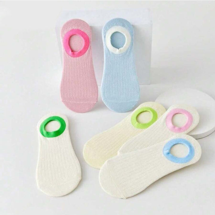 Chaussettes Décontractées À Blocs De Couleur