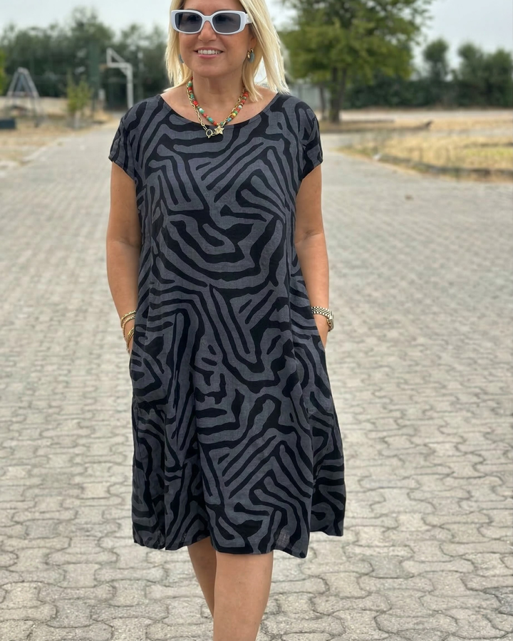 Avanille | Robe d’Été à Col Rond