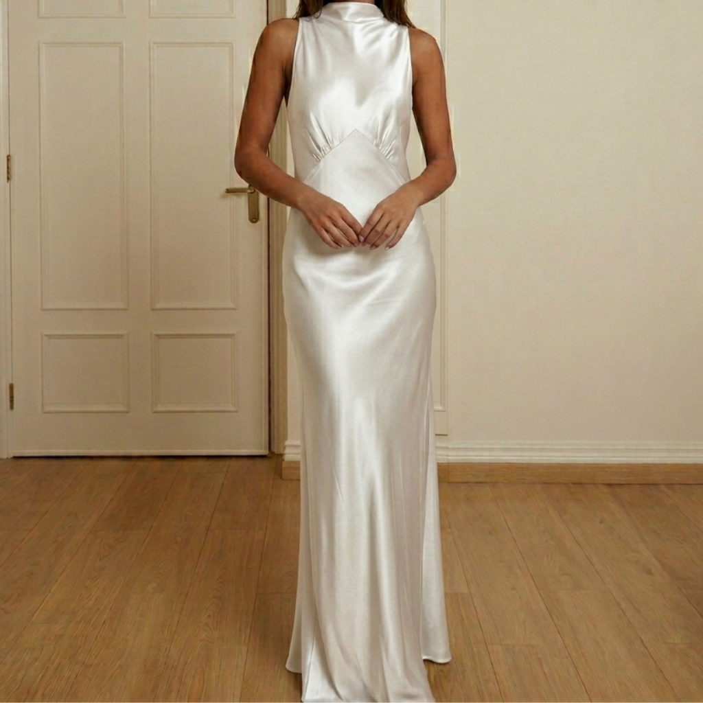 Lena | Robe Longue Satine