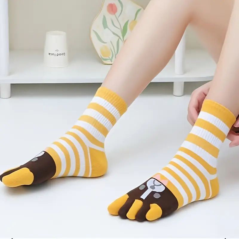 Lot De 5 Paires De Chaussettes À Cinq Orteils