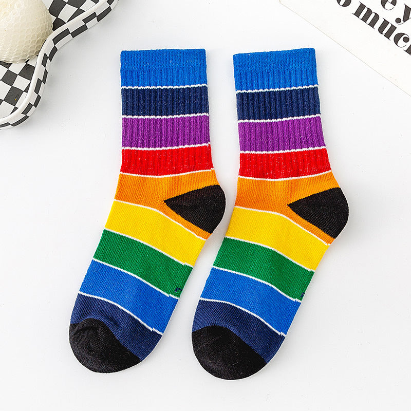 Chaussettes Rayées Colorées