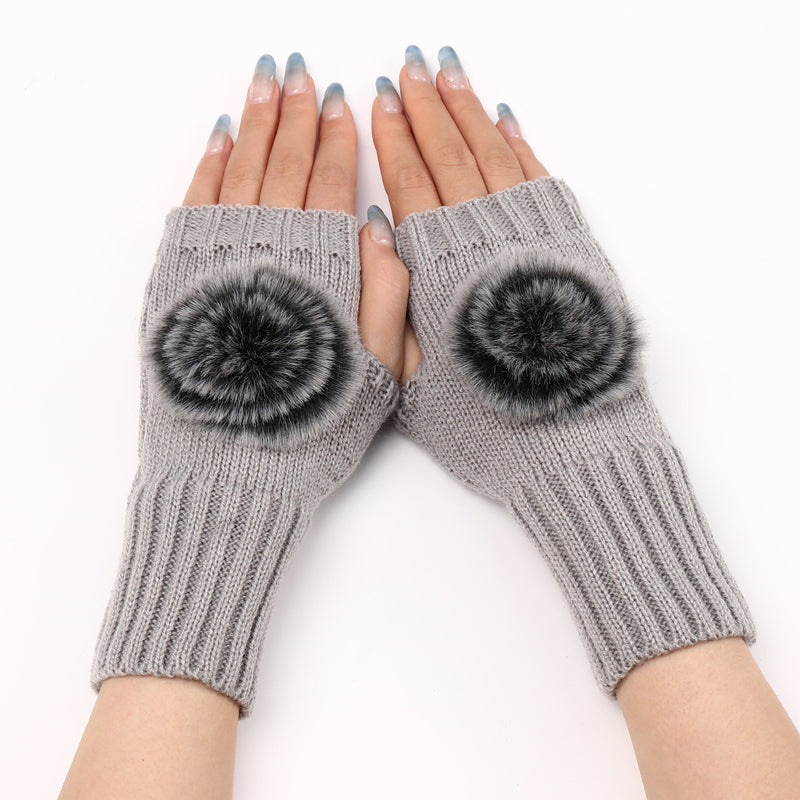 Gants Chauds De Couleur Unie