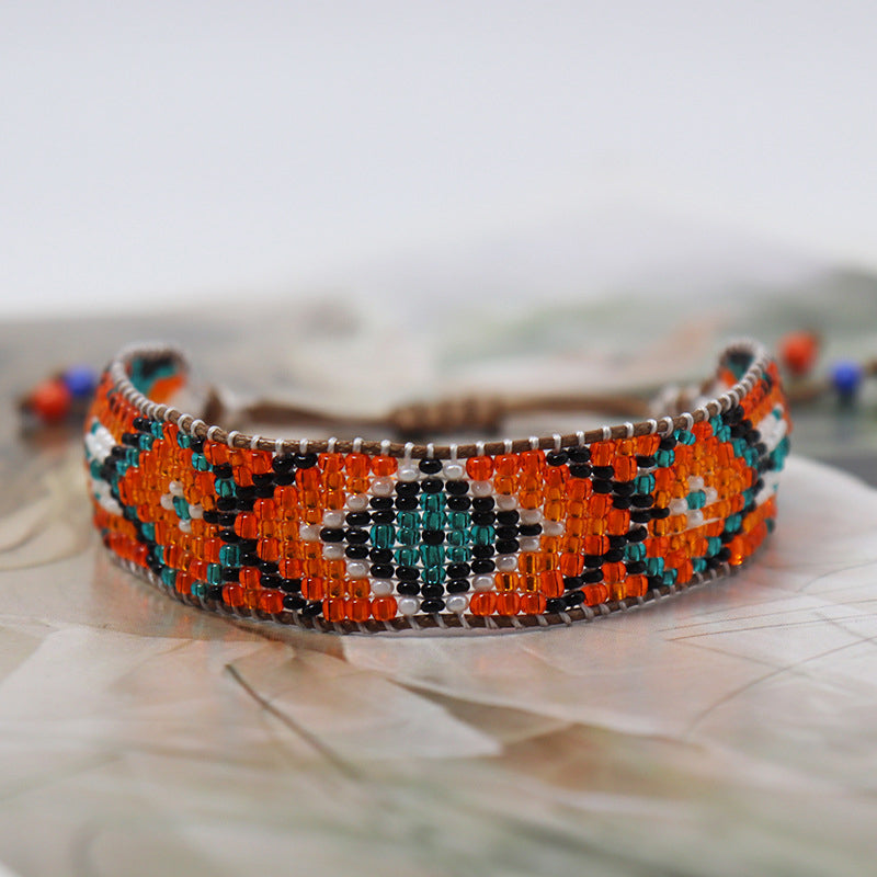 Bracelet Bohème Tissé À La Main
