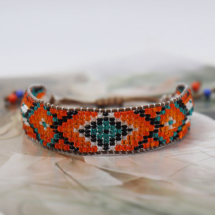 Bracelet Bohème Tissé À La Main