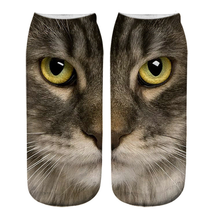 Chaussettes Créatives À Imprimé Chat