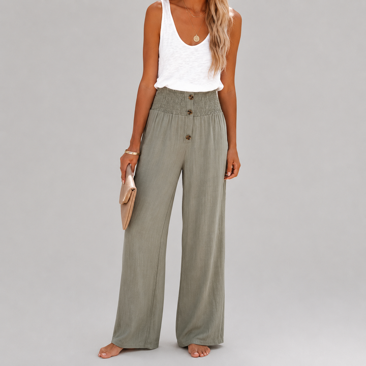 Riana - High-Waisted Relax Pants
