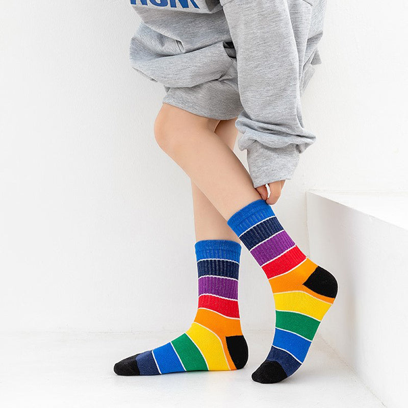 Chaussettes Rayées Colorées