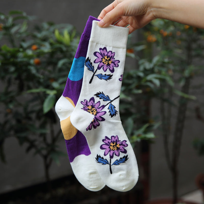 Chaussettes Asymétriques Décontractées