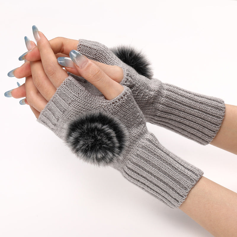 Gants Chauds De Couleur Unie