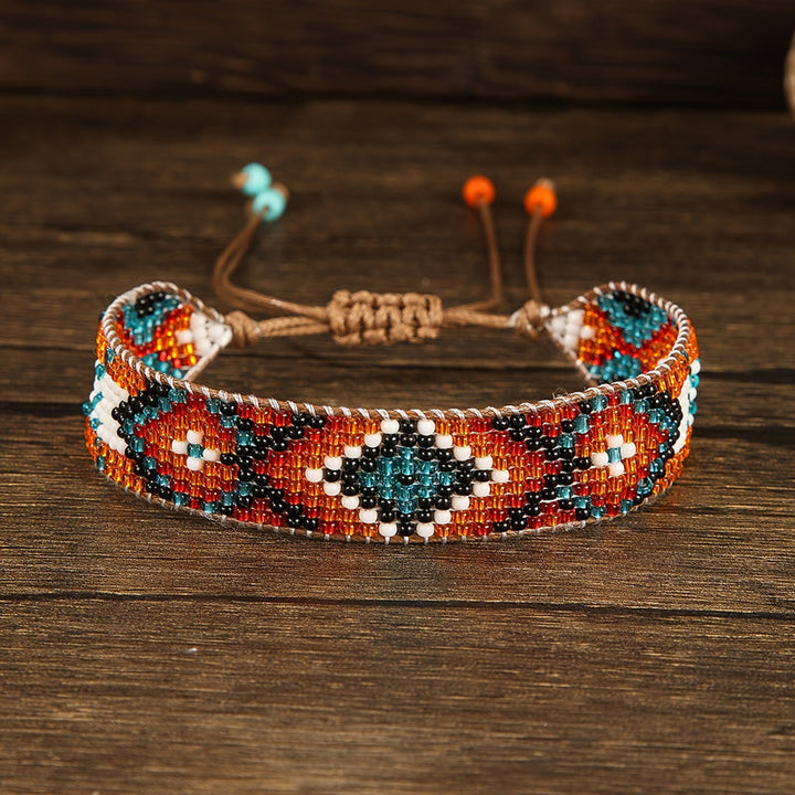Bracelet Bohème Tissé À La Main
