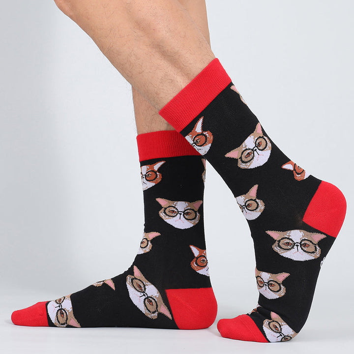 Chaussettes Vintage À Imprimé Animal
