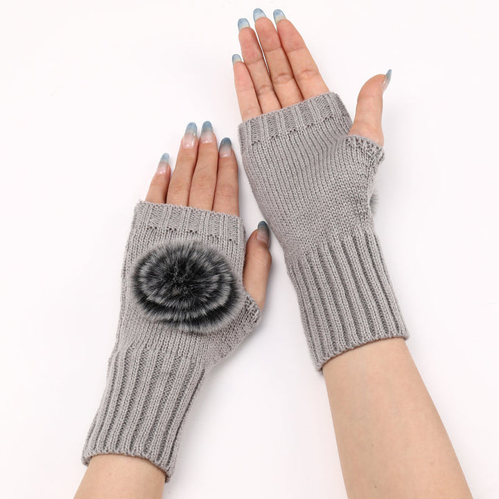 Gants Chauds De Couleur Unie