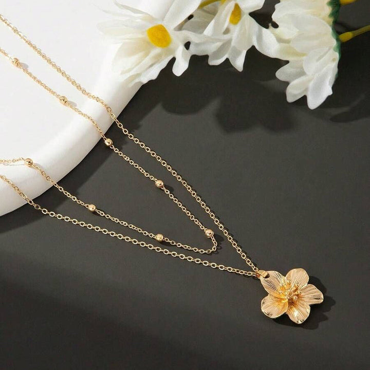 Collier Pendentif Fleur