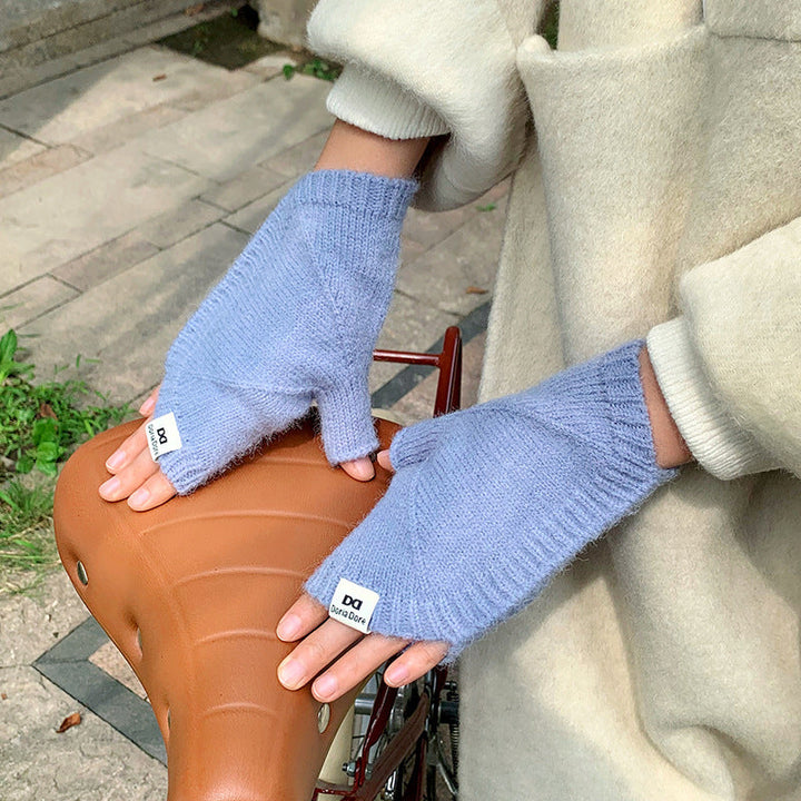 Gants Chauds De Couleur Unie