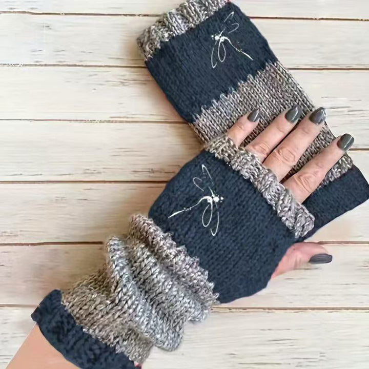 Gants Chauds À Motif Libellule