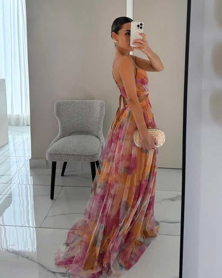 Beatriz | Élégance Florale en Maxi Robe