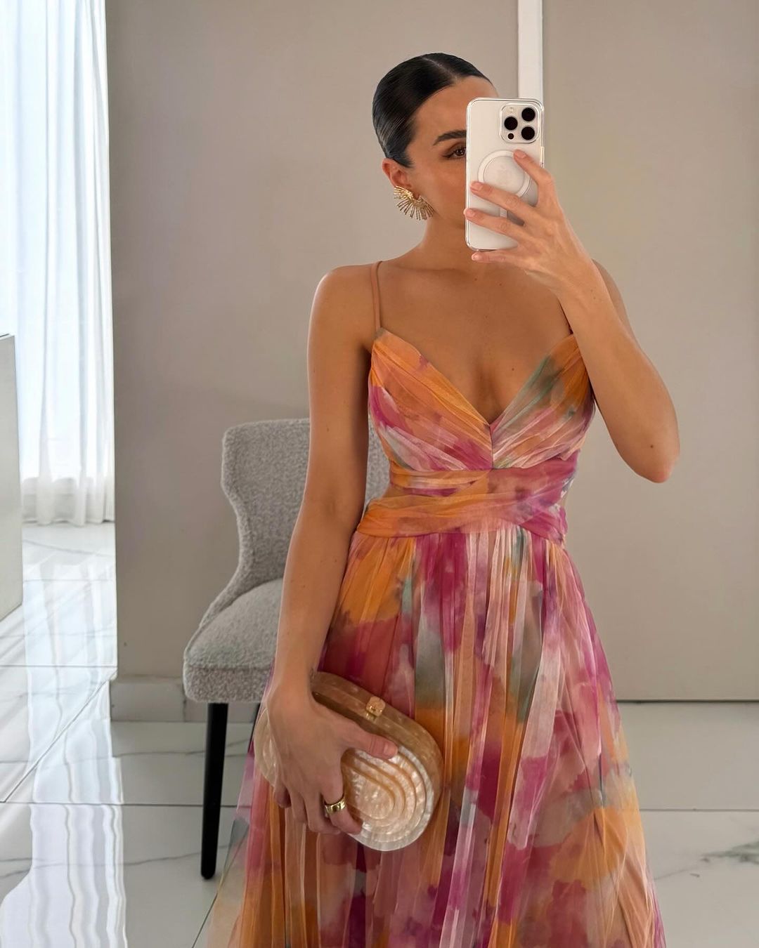 Beatriz | Élégance Florale en Maxi Robe