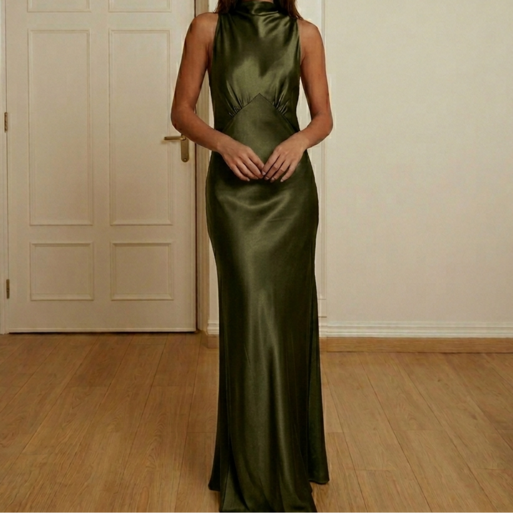 Lena | Robe Longue Satine
