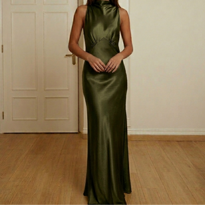 Lena | Robe Longue Satine