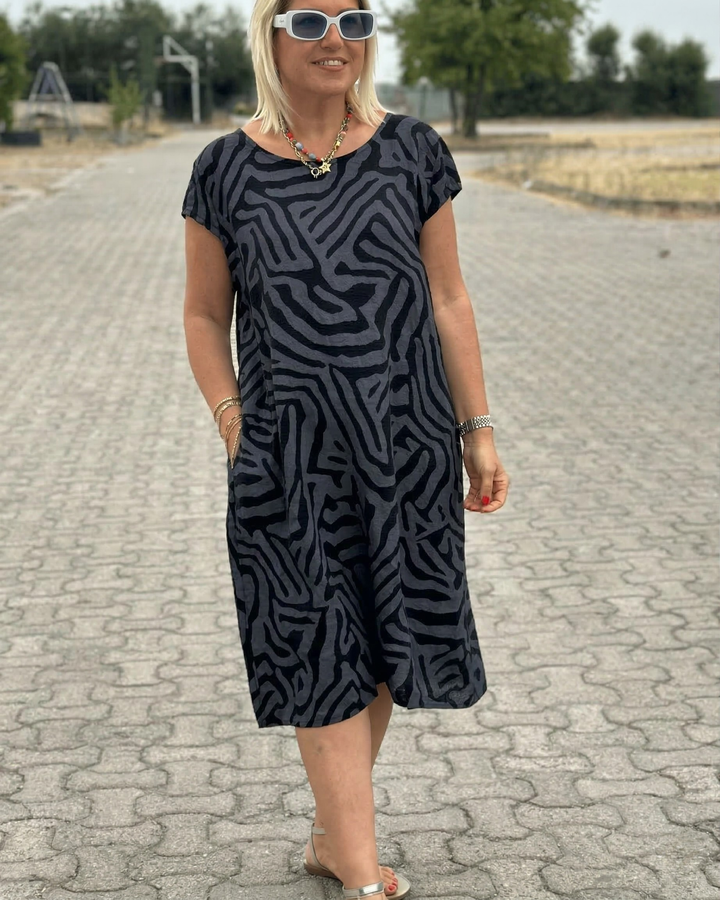 Avanille | Robe d’Été à Col Rond