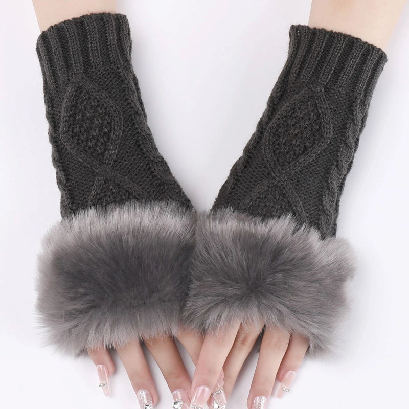 Gants Chauds De Couleur Unie