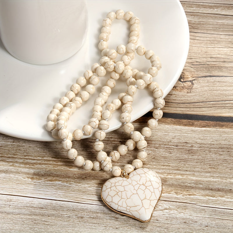 Collier Pendentif En Perles Bohème