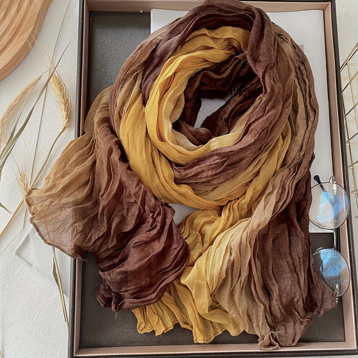 Écharpe Vintage À Blocs De Couleurs