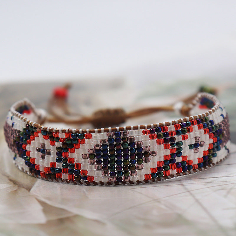 Bracelet Bohème Tissé À La Main