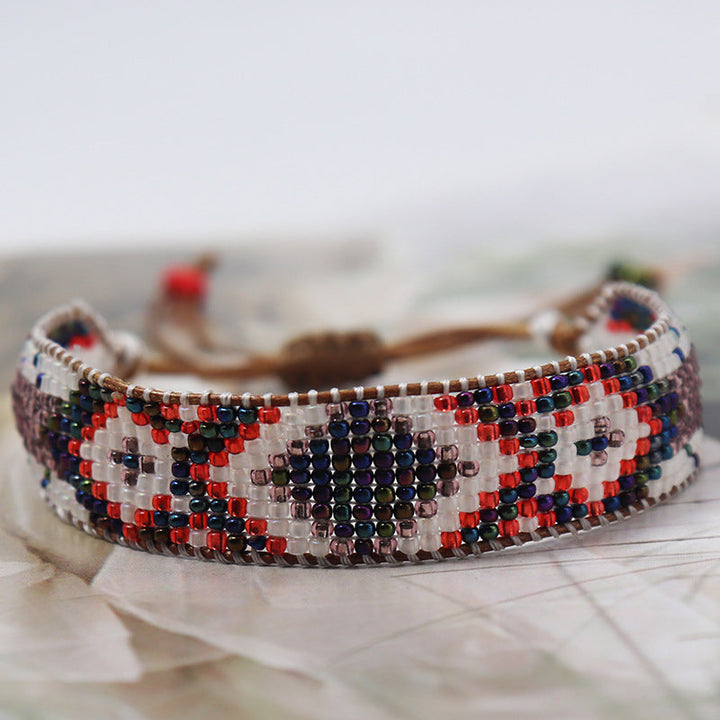 Bracelet Bohème Tissé À La Main