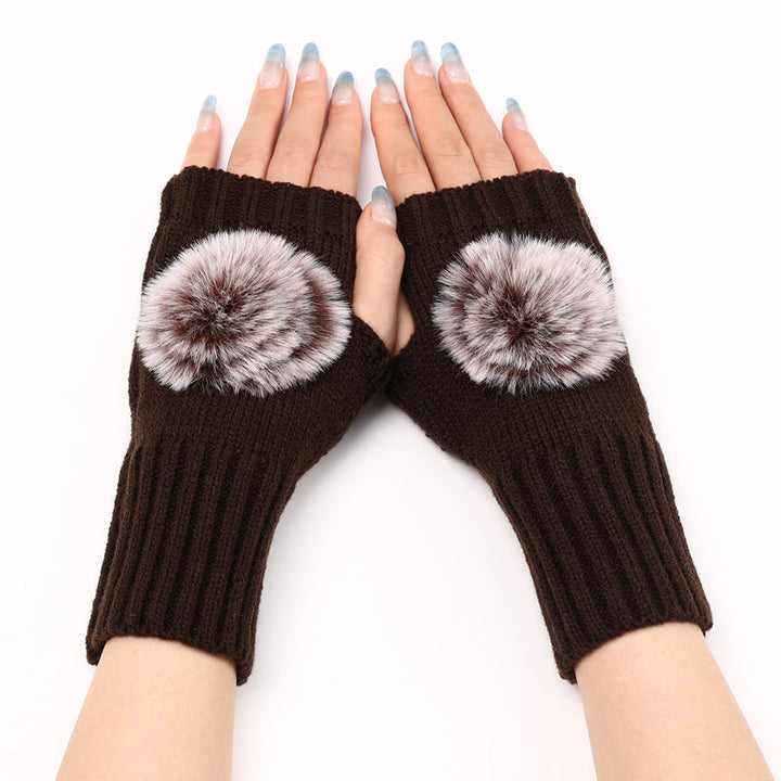 Gants Chauds De Couleur Unie