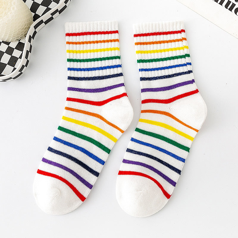 Chaussettes Rayées Colorées