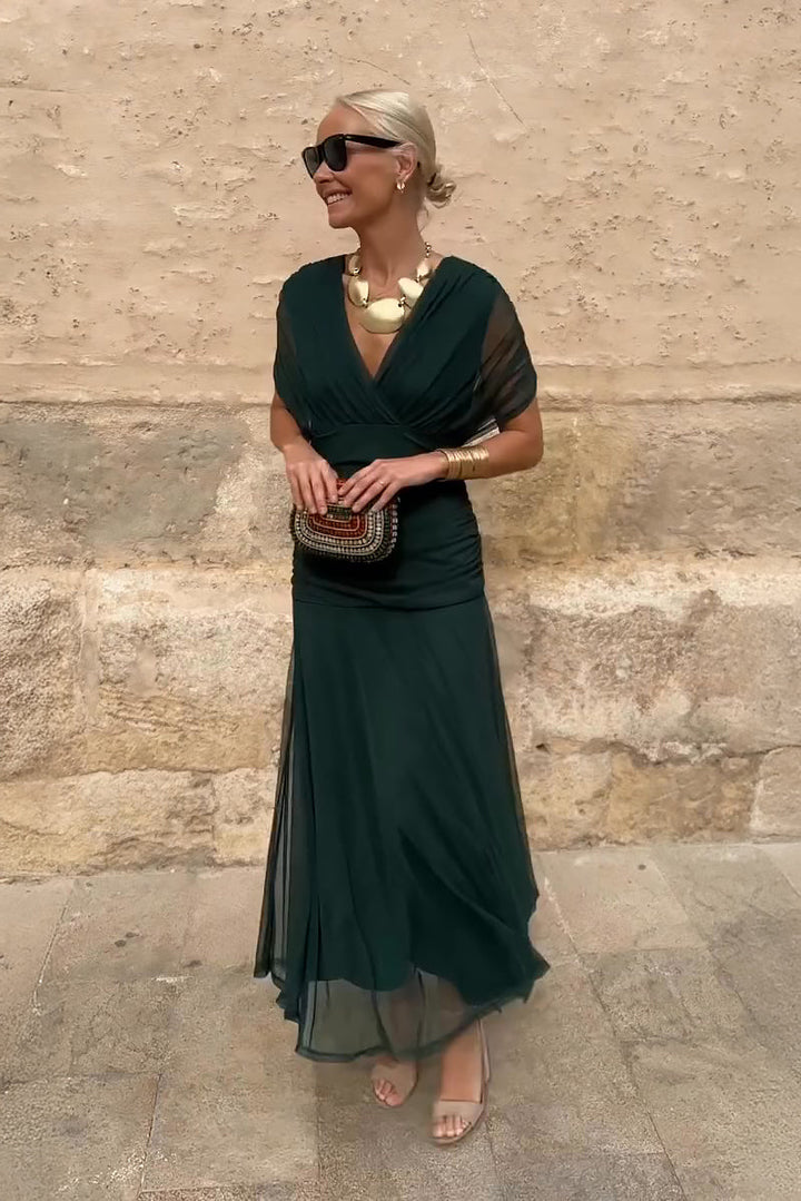 Fleur | Robe Maxi de Fête Élégante à Col V