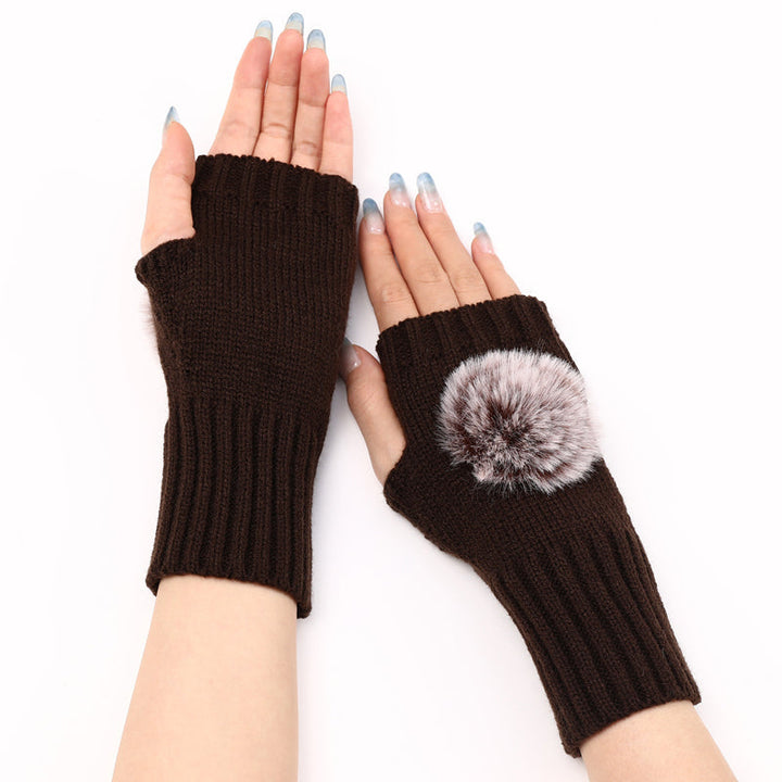 Gants Chauds De Couleur Unie