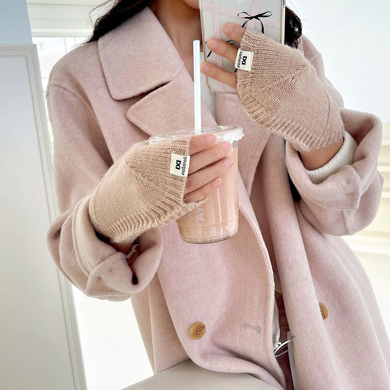 Gants Chauds De Couleur Unie