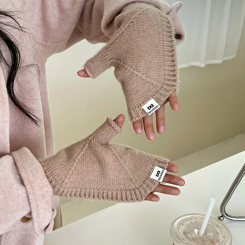 Gants Chauds De Couleur Unie