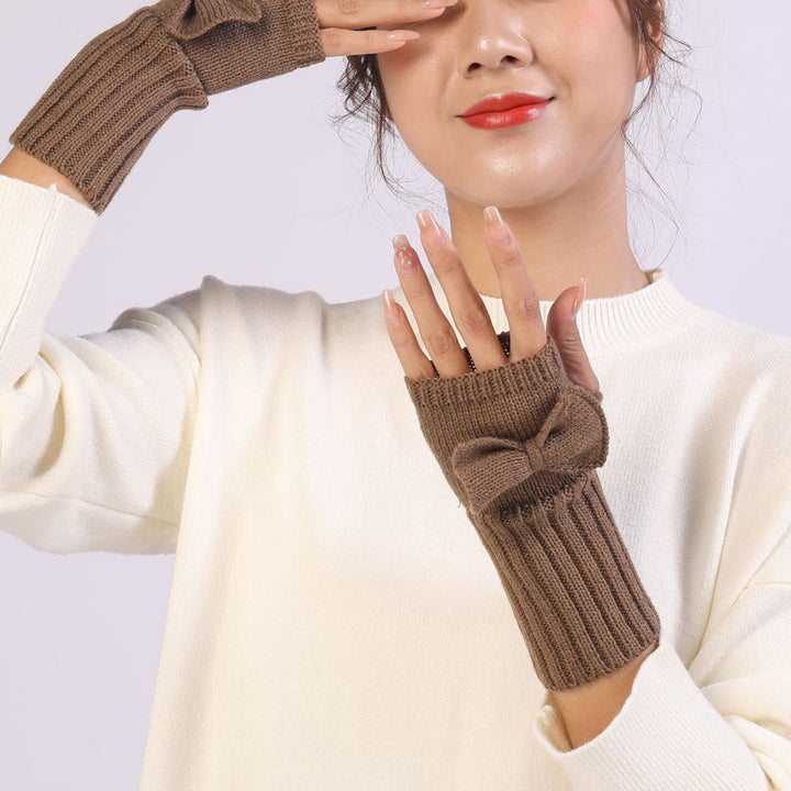 Gants Chauds De Couleur Unie