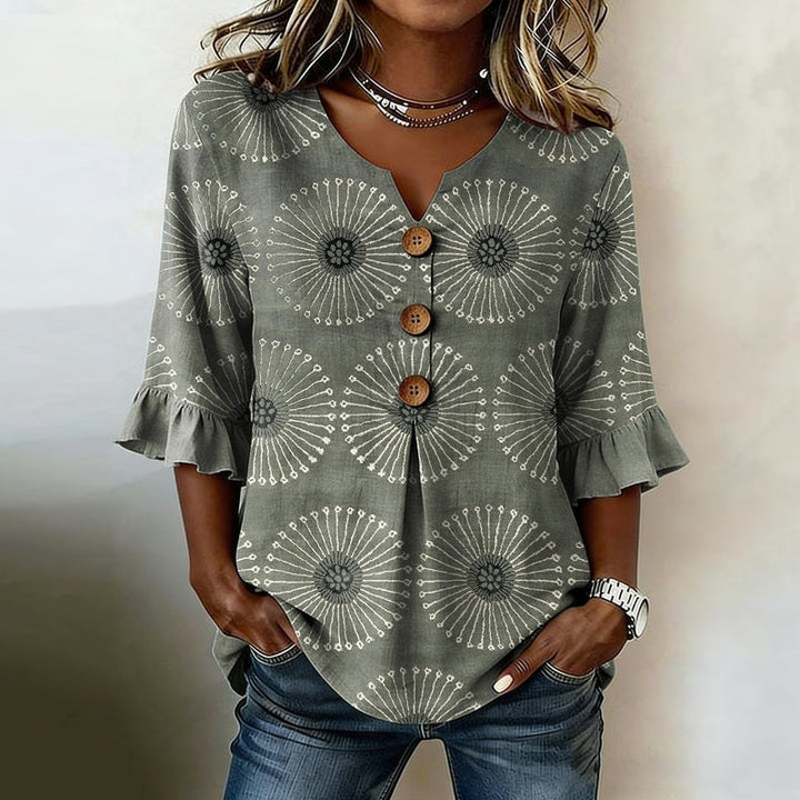 Blouse Décontractée Vintage