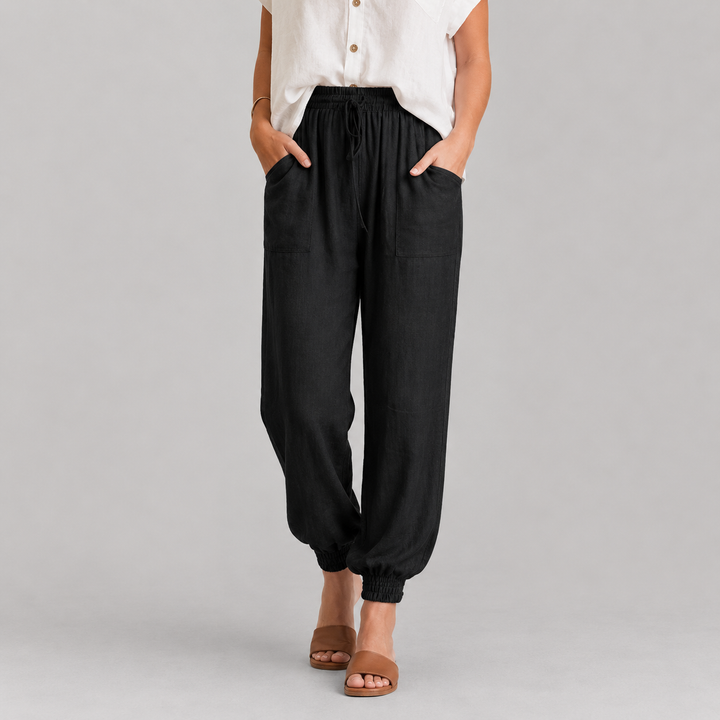 Kaeli – Elegant Pants with Drawstring
