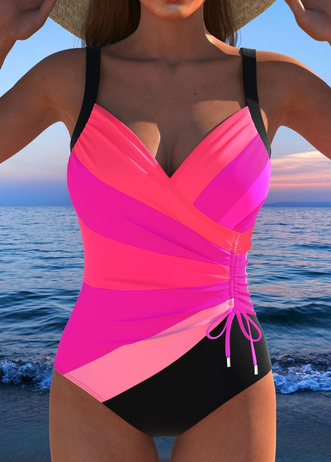 Antonella | Cross-Back Swimsuit That Slenderizes and Enhances