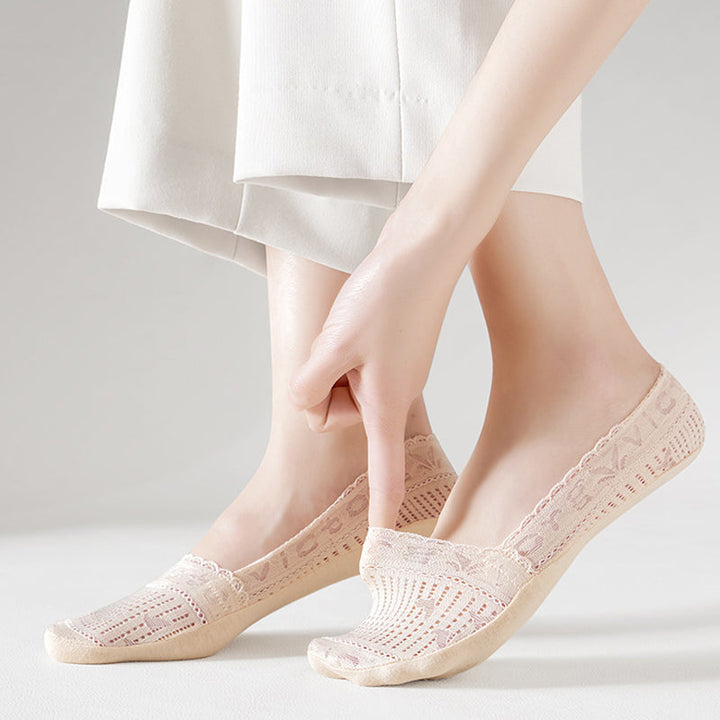 Chaussettes Respirantes En Dentelle