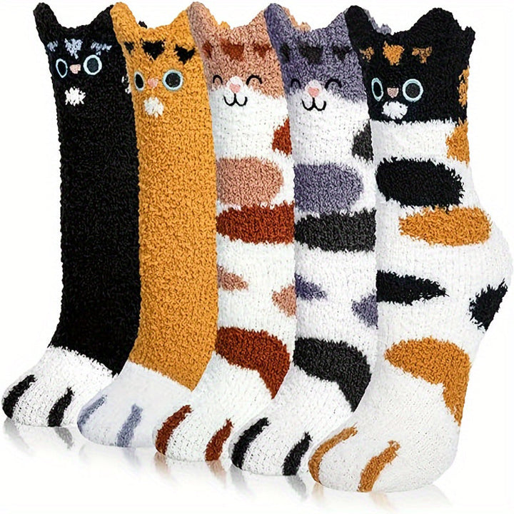 Chaussettes Chaudes De Dessin Animé